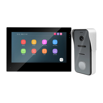 двухпрободное IP/WiFi 7&quot; телефон двери видео- внутренной связи экрана касания HD видео- для квартиры виллы с управлением ПРИЛОЖЕНИЯ Tuya поставщик