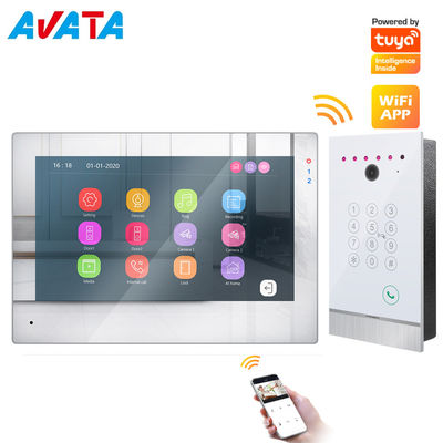 Система видео- Doorphone управления доступом WiFi умного сенсорного экрана Tuya умная с картой и управлением доступом кода поставщик